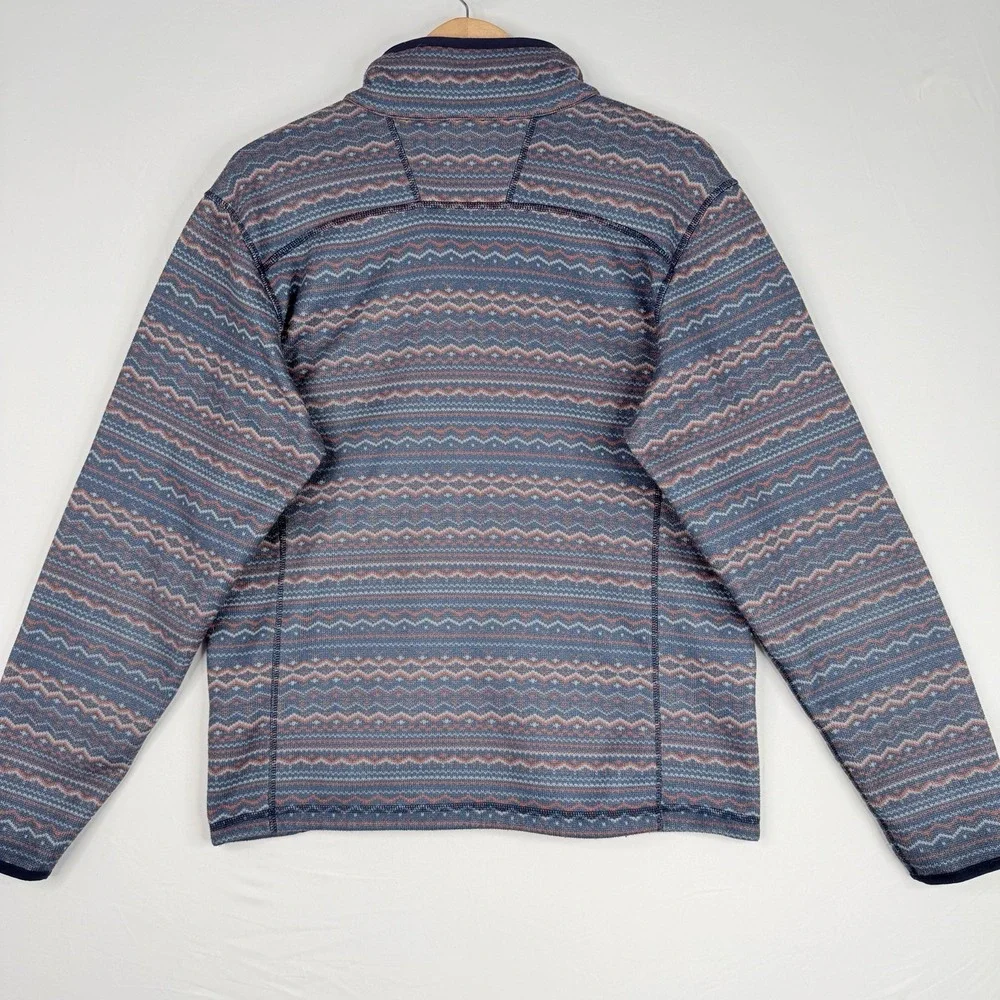 The North Face Men's Gordon Lyons 1/4 Zip Fleece SZ-M Blue & Multicolor Aztec‎